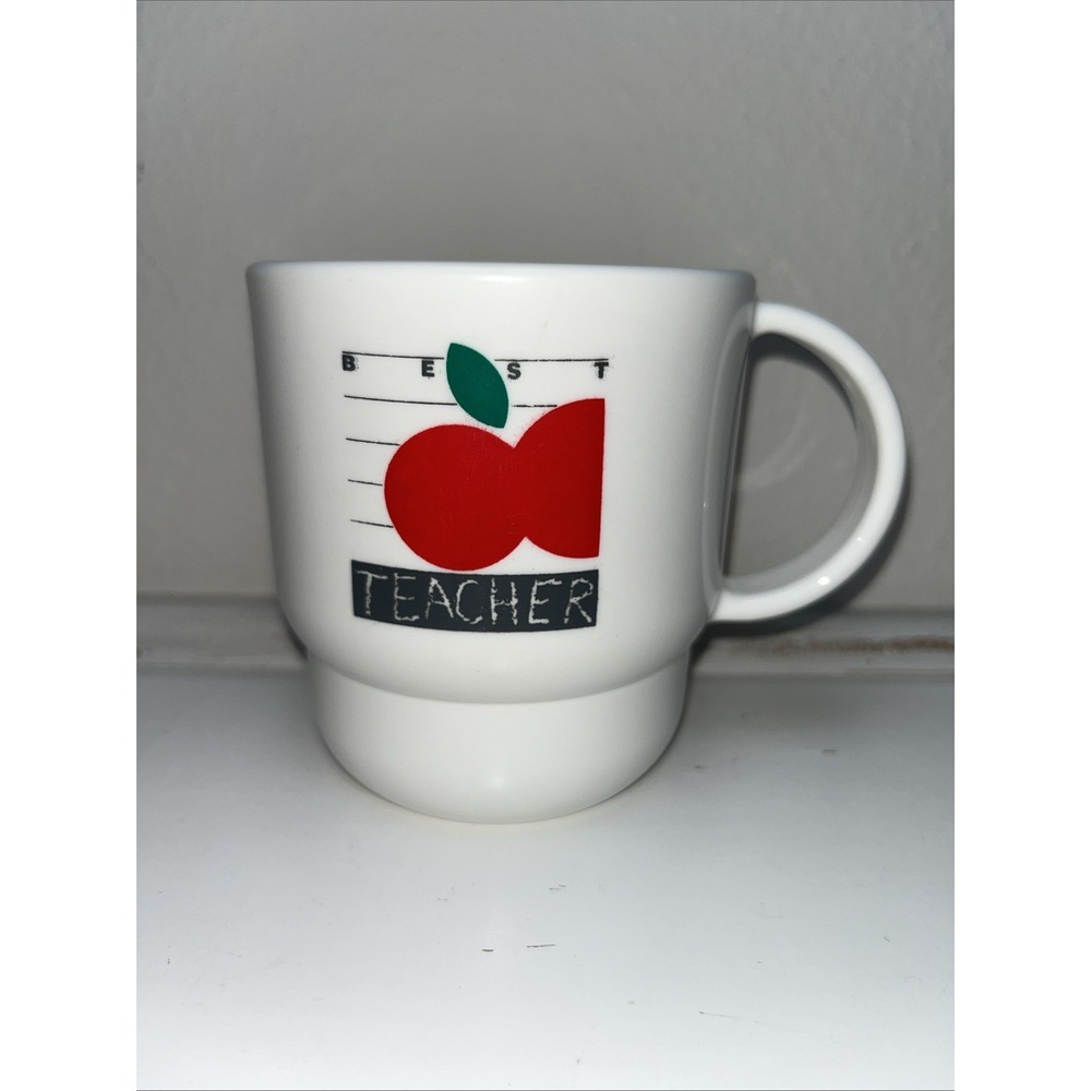 Vintage Tupperware Coffee Mug‎ Cup Best Teacher #2224B Teacher Appreciation